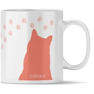 Babaco ERT GROUP Original und offiziell lizenziert Keramikbecher, Muster Cats 022, Kaffee- und Teebecher Tasse 330ml