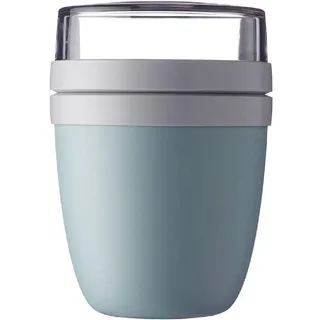 Mepal - Lunchpot Ellipse - Nordic Green – 500 ml praktischer Müslibecher, Joghurtbecher, To go Becher – Geeignet für Tiefkühler, Mikrowelle und Spülmaschine, 700 ml