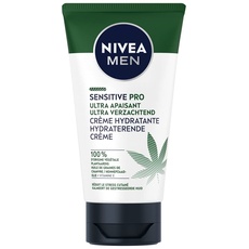 NIVEA MEN Sensitive Pro Ultra Beruhigende Gesichtscreme (1 x 75 ml), Gesichtscreme mit Bio-Hanföl, feuchtigkeitsspendende und beruhigende Männerpflege mit veganer Formel