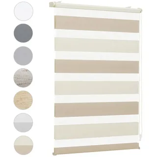 Sekey Doppelrollo 60 x 210 cm Beige/Braun