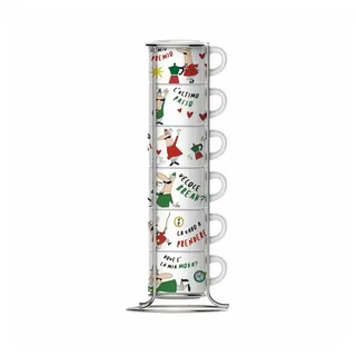 Bialetti Espressotasse 0,09 l Bunt 7 St.