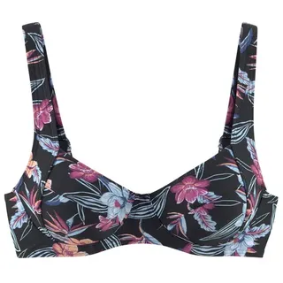 KangaROOS Bügel-Bikini-Top Damen schwarz-bedruckt Gr.38 Cup D