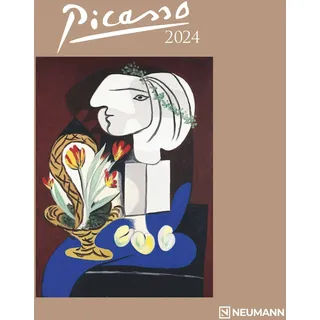 Picasso 2024 - Wand-Kalender - Broschüren-Kalender - 30x30 - 30x60 geöffnet - Kunst-Kalender