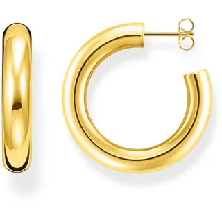 Thomas Sabo Creolen Chunky mittel vergoldet 750 Gelbgold 925 Sterlingsilber