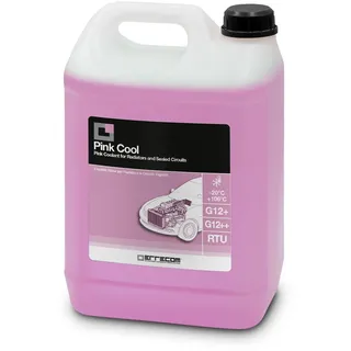 ERRECOM Pink Cool, Rosa Kühlerflüssigkeit -20°C/+106°C, G12+ G12++ Frostschutzmittel, mit SI-Oat Inhibitorpaket 100% silylalysiert, Gebrauchsfertig, 5 Liter