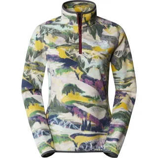 The North Face Glacier Sweatshirt Black Currant Purple Trail Dream Print M