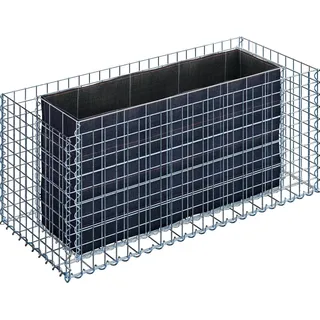 Gabiona Gabionen-Hochbeet eckig 50 cm x 120 cm x 50 cm Maschenw 5 cm x 5 cm