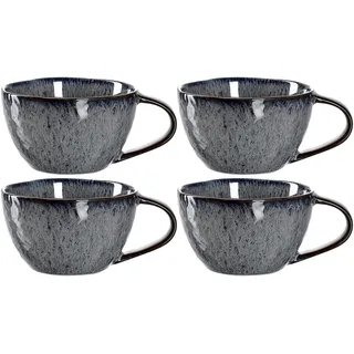 LEONARDO Kaffeetasse 0,18 l Anthrazit 4 St.