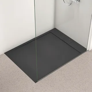 Ideal Standard Ultra Flat S Rechteck-Duschwanne 120 x 90 cm Mineralguss Grau (T5221FV)