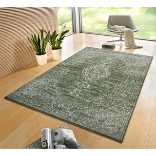 HANSE HOME Meridional Kurzflorteppich 235 x 320 cm Grün/Mehrfarbig