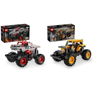 LEGO Technic Monster Jam ThunderROARus + Monster Jam DIGatron Rückzieh-Spielzeug-Lkw Kreatives Spiel 42200 + 42199