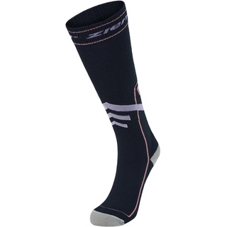 Ziener Damen SEREN Ski-Socken | Mix aus Wolle, gepolsterte Sohle, pink vanilla, S-M