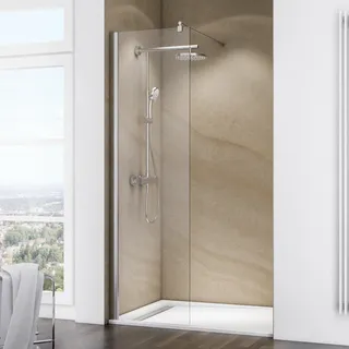 Schulte MasterClass Dusch-Seitenwand rechts 60 x 200 cm silber Klarglas 6 mm