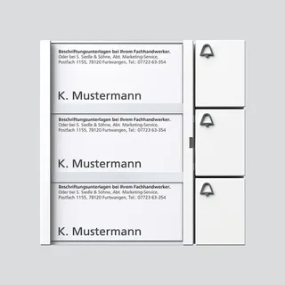 Siedle TM 612-3 W Tasten-Modul