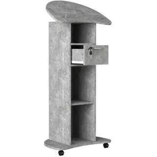 Mid.you Stehpult , Grau , Holzwerkstoff , 110x37x56 cm , Stauraum , Büromöbel, Schreibtische, Stehpulte