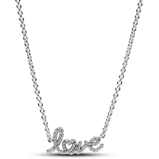 Pandora Funkelnde Handgeschriebene Liebe Silber