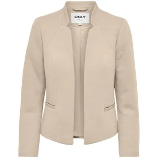 ONLY Women's Onladdy-Linea L/S Short Cc TLR Blazer, Humus/Detail:Melange, M EU