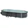 Composite Pool Avantgarde Oval 804 x 386 x 124 cm inkl. Sandfilteranlage und Poolleiter