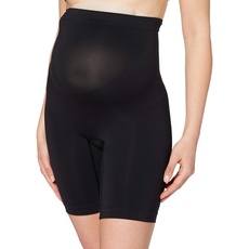 Noppies Damen Seamless Shorts Long Unterhose, Black, M-L EU