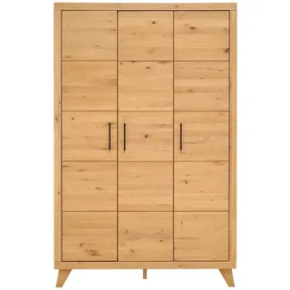 Jimmylee Babykleiderschrank , Eichefarben , Metall , Eiche , Hartholz,Hartholz , 131x206x61 cm , Babymöbel & Kindermöbel, Babyzimmer, Babyzimmer-Serien