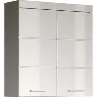 Badezimmer Hochschrank, Amanda Serie, 2 Türen, Weiß, 73 x 23 x 77 cm