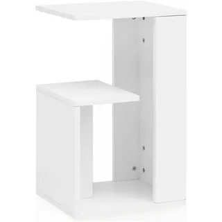 Wohnling Beistelltisch Weiß Holz 35 x 61 x 30 cm