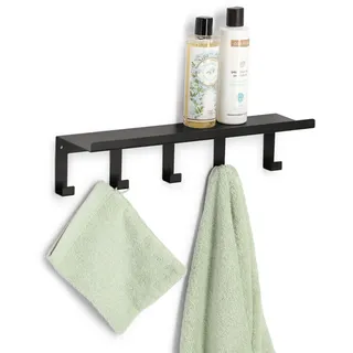 Zeller Wandgarderobe 40 x 10 x 11 cm Schwarz