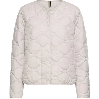 camel active Damen Blouson mit Druckknopfleiste Perlweiß, womenswear-36