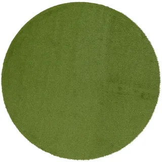 Snapstyle Luxus, Kunstrasen Rasenteppich Wembley Rund, Grün, 133x133cm