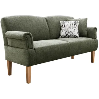 Sit & More Küchensofa , Grün , Textil , Buche , massiv , 181x98x81 cm , Made in Eu , Typenauswahl, Fußauswahl, Stoffauswahl, Rücken echt , Wohnzimmer, Sofas & Couches, Sofas, 2-Sitzer Sofas