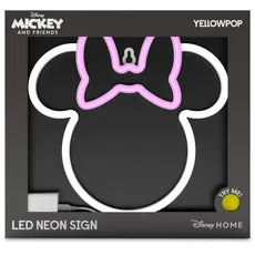 Grehge Signs for Wall Decor, Disney Minnie Mouse (Ears) - Energy Efficient LED Neon Lights for Bedroom Wall - Easy to Install Custom Neon Sign & Customizable Light Up Wall Art