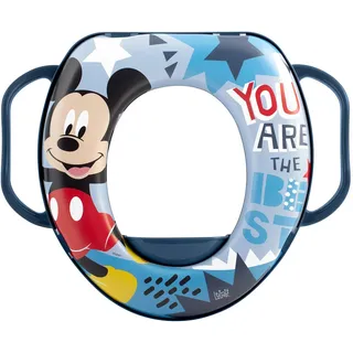 H&H Lulabi Toilettensitz für Kinder mit Griffen – Disney Mickey Mouse, weich und bequem – Kollektion Icon, passend für die meisten Toiletten