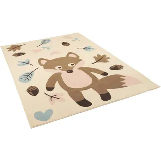 Pergamon Kinderteppich Trendline Pastell Fuchs Beige 160x225cm