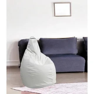 Talamo Italia Pouf Abner, Mehrzwecksessel, Sitzsack, Hockerhocker, Italy, 90x90 h120 cm, Weiß