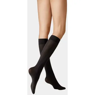 Kunert Super Control 40 Kniestrümpfe Damen 1 Paar Schwarz 35-38