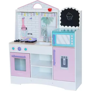 KidKraft Dreamy Delights Kinderküche aus Holz mit Zubehör, Spielküche mit Kochgeschirr und Lebensmittel, Spielzeug für Kinder ab 3 Jahre, 10119