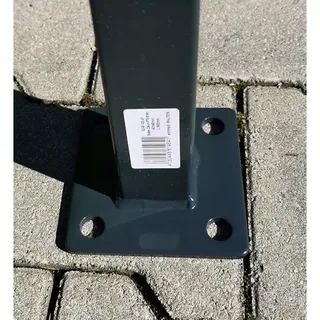 PEDDY SHIELD Eckpfosten, 110 cm Höhe, für Ein- und Doppelstabmatten, grau