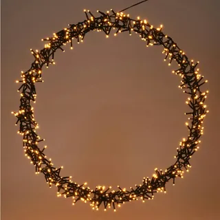 Mojawo Türkranz 400 LED Tischdekoration LED Kranz Ø48cm IP44 Außenbeleuchtung