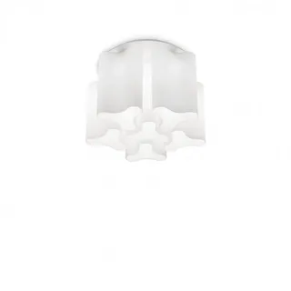 Ideal Lux Moderne Deckenleuchte Compo 6 Leuchtmittel 35 cm Metall/Glas