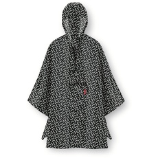 Bild Mini Maxi Poncho Regencape aus hochwertigem Polyestergewebe in der Farbe Signature Black/wasserabweisend
