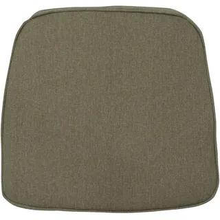Gartensitzkissen , Taupe , Textil , Füllung: Schaumstoff, Vlies , bauchig , 48x7.5x48 cm , Oeko-Tex® Standard 100, Made in Europe , pflegeleicht, hochwertige Qualität, formstabil, langlebig, UV-beständig , Gartenmöbel, Gartenpolster & Auflagen, Gartenkissen