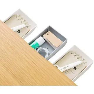N/B Versteckte Unterseite Mini Schreibtisch Schublade Organizer - Bleistift Schrank Schminktisch Aufbewahrung Schreibtisch und Büro Ablage (3er Pack)