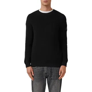 s.Oliver Strukturierter Baumwoll-Pullover mit Label-Patch