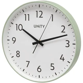 Unity Fradley, Wanduhr, geräuschlos, modern, grün, 30 cm