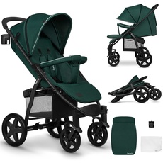 LIONELO Annet Buggy bis 22 kg mit Liegefunktion, Kinderwagen klein zusammenklappbar mit Zubehör, Eva-Schaum-Räder, Moskitonetz, Fußdecke Getränkehalter, Korb