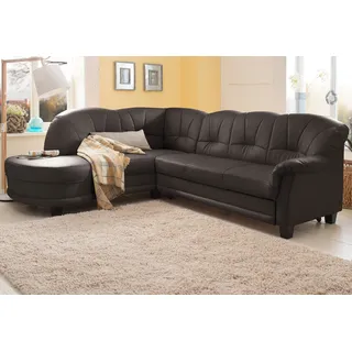 Home Affaire Eckcouch Mikrofaser 2-Sitzer Braun