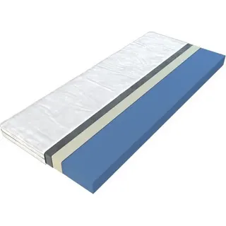 Casadolce Matratze PROVIDENCE PLUS, 180x200 cm, H1-Härte, Blau, Weiß