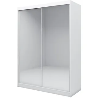 masseno Schwebetürenschrank Bellina 160 x 216 x 61 cm Weiß