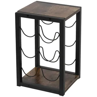 ML-Design Weinregal 24 x 21 x 37,5 cm Dunkelbraun