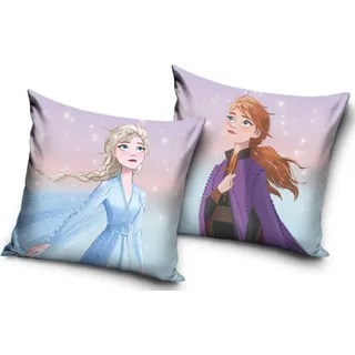 Disney Eiskönigin Samt Kissenbezug 40x40 cm - Bunt